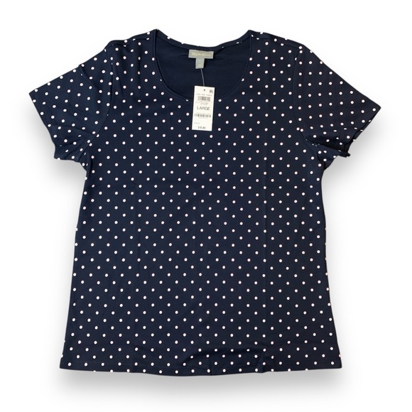 Style & Co. Tops - Style & Co Women’s Large “Dot Blue” Tee